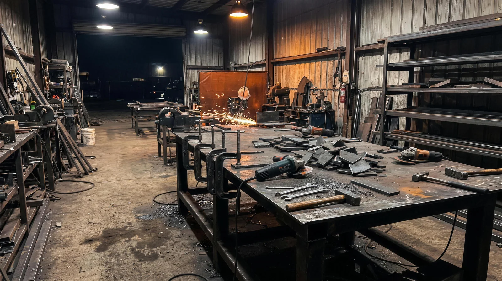 Capital M metal fabrication workshop